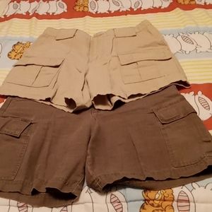 Bundle of 2 Vintage Route 66 Lady's Cargo Style Shorts